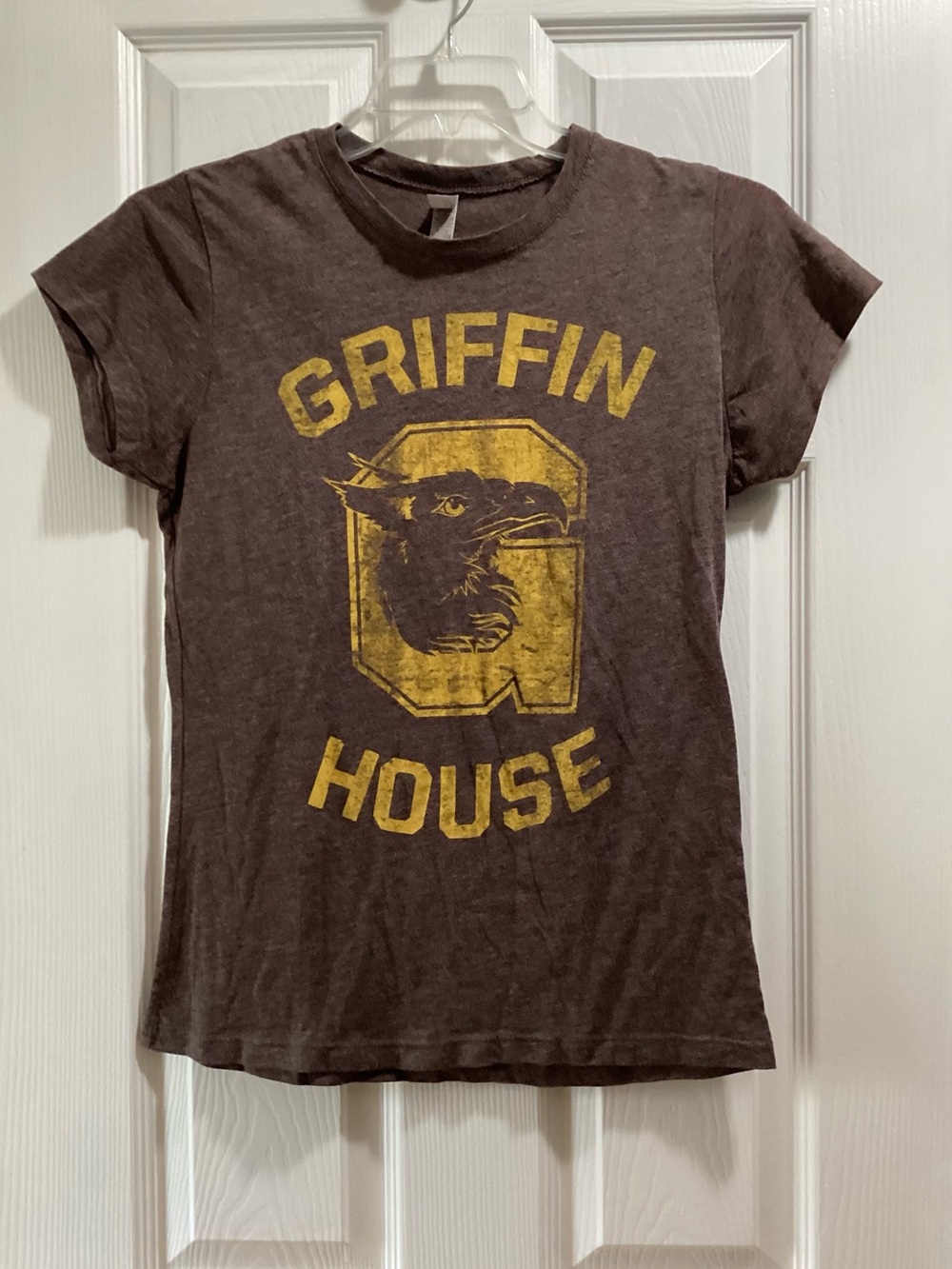 Next Level Apparel Brown Crew Neck Tee with Subtle Heather